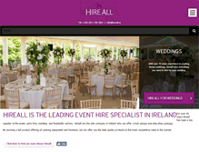 Tablet Screenshot of hireall.ie