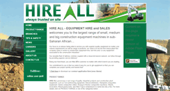Desktop Screenshot of hireall.co.za