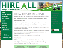 Tablet Screenshot of hireall.co.za